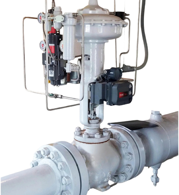 Pneumatic Flow Pressure Control Valve Fisher DVC6200 Valve Positioner Controller Gas Alam Linear Actuator Control Valves