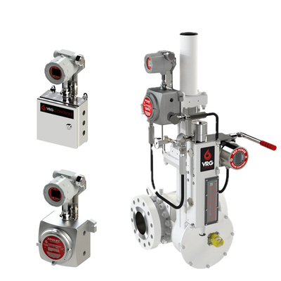 VRG Rotary Control Valve Packages Modular Customized Valve Gas Positioner Pilot Controllers untuk industri kontrol gas alam