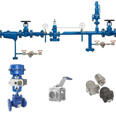 Spirax Sarco Control Ball Valve dengan ABB Positioner dan Spirax Steam Trap untuk Pipa