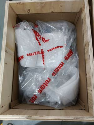 Katup kupu-kupu diameter besar merek Cina dengan aktuator elektrik Rotork IQ3 dan Kotak Gigi IB