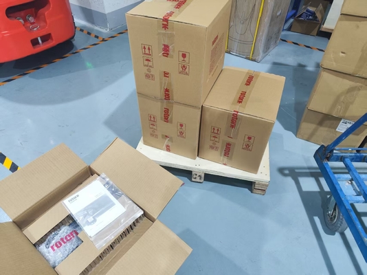 Katup Bola Katup Kontrol Merek China Dengan Aktuator Elektrik Penggerak Langsung Putaran Sebagian Rotork ROM Dengan Kontrol Lokal