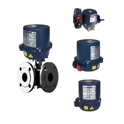 Klep Kontrol Merek Cina Klep Bola dengan Rotork ROM Actuator Electric