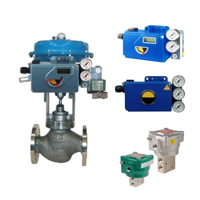 Cina Quick Exchange Single Seated Control Valve dengan FOXBORO SRD991 Valve Postitioner dengan Asco Solenoid Valve