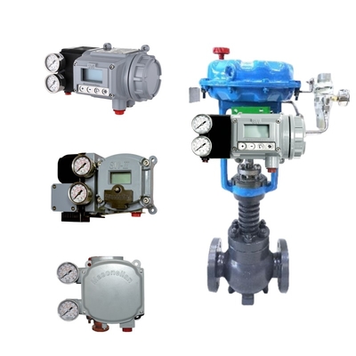 Posisi Katup Grey Masoneilan 3730 Dengan Flowserve USA Logix 3200 MD Pneumatic Digital Valve Positioner