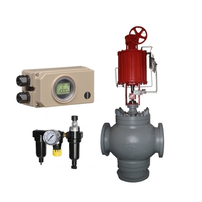 Tekanan katup kontrol tiga arah katup kontrol kandang seimbang Samson 3730 Tipe Electro Pneumatic Valve Positioner HART