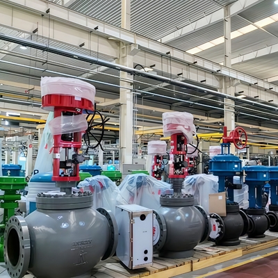 Tekanan katup kontrol tiga arah katup kontrol kandang seimbang Samson 3730 Tipe Electro Pneumatic Valve Positioner HART