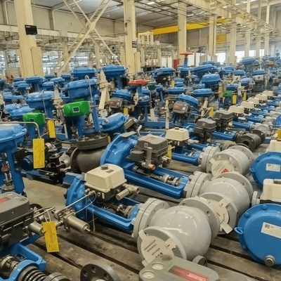 Tekanan katup kontrol tiga arah katup kontrol kandang seimbang Samson 3730 Tipe Electro Pneumatic Valve Positioner HART