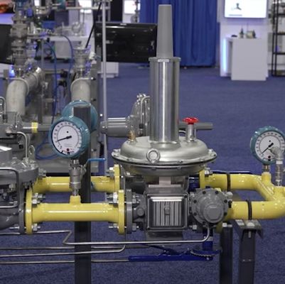 Katup Pengendali Tekanan Minyak dan Gas Regulator Tekanan Gas Dioperasikan Langsung Fisher
