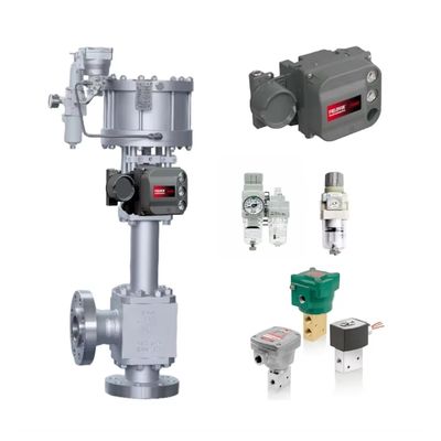 Klep Kontrol Tekanan Tinggi Cina Dengan DVC6200 SIS Fisher Valve Positioner SMC AW30 Filter Regulator ASCO 8327 Solenoid Valve