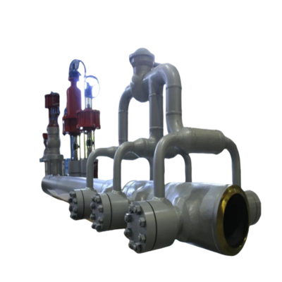 Modul Stasiun Pengurangan Tekanan Gas Alam PRV Steam Desuperheating and Pressure Reducing Valve Disesuaikan