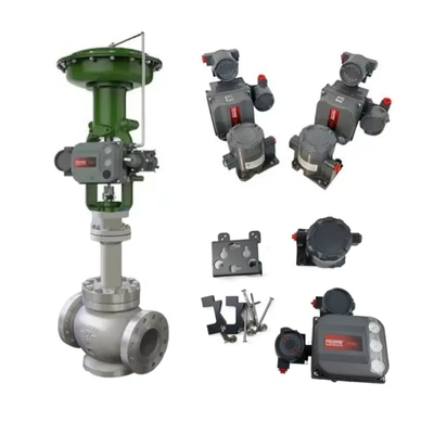 Katup Kontrol Pneumatik China dengan Pengontrol Katup Fisher DVC6205+DVC6215 Sensor Perjalanan Jauh Pemisah Posisi Katup