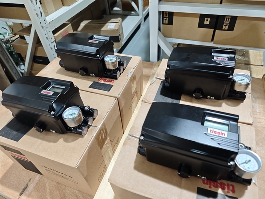 Katup Bola Pneumatik dengan Posisi Cerdas Pintar Seri Tissin TS800/TS805 Asli Korea dan Regulator Filter SMC AW20