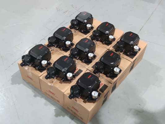 Katup bola dengan posisi elektro-pneumatik asli Tissin TS600 dengan saklar batas dan regulator filter IMI NORGREN B64G