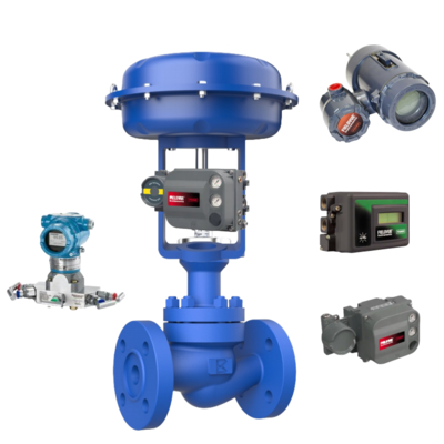 New Pneumatic Control Valve Spirax Sarco Valve dan Rosemount Transmitter Fisher DVC2000/DVC6200 dan Fisher DL3010 Digital Level Controller Stock Supplier