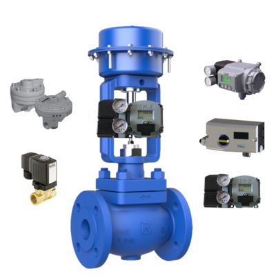 Katup Kontrol Pneumatik Spirax Sarco Baru dan Positioner Masoneilan SVI2/SVI1000 dan Suku Cadang Katup Lainnya BR200/BR400 dan Katup Solenoid Burkert