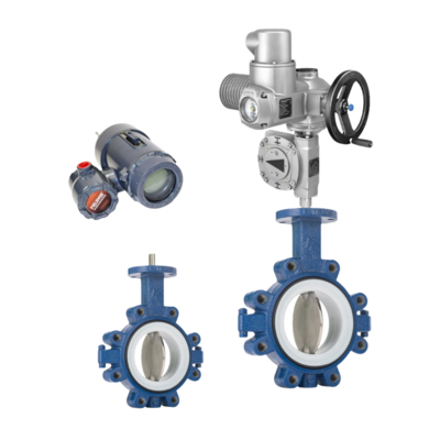 Fisher FIELDVUE asli DLC3010 Digital Level Controller Level Controller dan AUMA Electric Actuator dan Keystone F990 Series Butterfly Valve Supplier