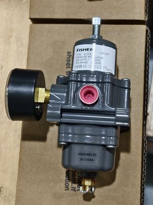 katup pengurang tekanan gas 67C, 67CR, 67CF dan 67CFR pengatur tekanan digital Fisher yang dioperasikan langsung pengatur tegangan