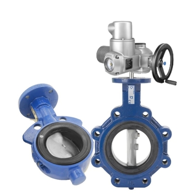 Flange DN25-DN300 New Pneumatic Butterfly Valve Keystone F990 Series dan AUMA Electric Actuator