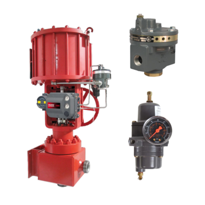 Penguat Volume Seri Fisher 2625 dengan Koneksi 3/4 NPT