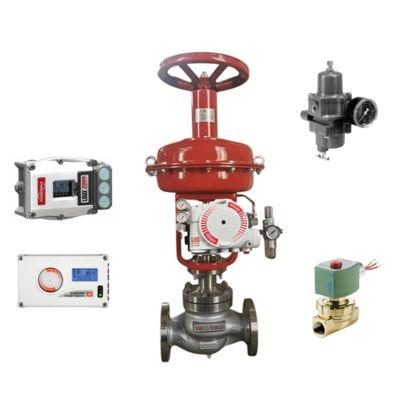 Katup Kontrol Pneumatik dan Regulator Fisher Stok Baru dan Penentu Posisi Katup FLOWSERVE 3200MD 520MD 3800MD