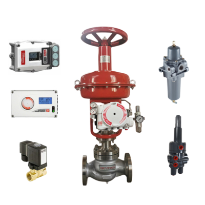 Katup Kontrol Pneumatik dan Stok Baru Fisher 377 dan Posisi FLOWSERVE 520MD 3800MD 3200MD dan Katup Burkert