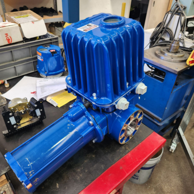 Supplier Gas Alam Tekanan Regulating Skid Disesuaikan Flowserve Limitorque Explosion-Buktinya Multi-Turn Electric Valve Actuator