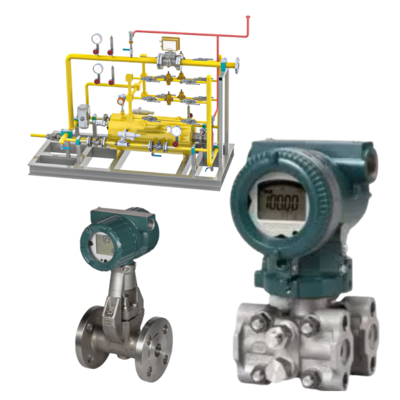 Sistem kontrol tekanan/aliran yang dilengkapi dengan vortex flowmeter seri Yokogawa VY dan pemancar multivariabel seri EJX 910A