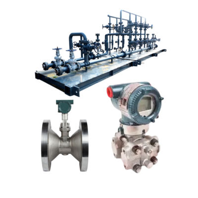 Pressure reducing regulator equipped with Yokogawa VY series vortex flowmeter and EJX120A ventilation range differential pressure transmitter