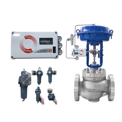 Fisher 67DFR Pengatur Tekanan Flowserve Logix 520MD Katup Kontrol Industri Digital Valve Positioner China Katup Diafragma