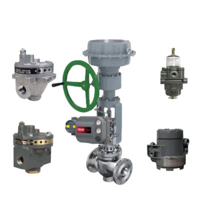 Katup bola kontrol pneumatik baru dan posisi DVC6200 dan volume booster 2625 dan regulator 67CFR