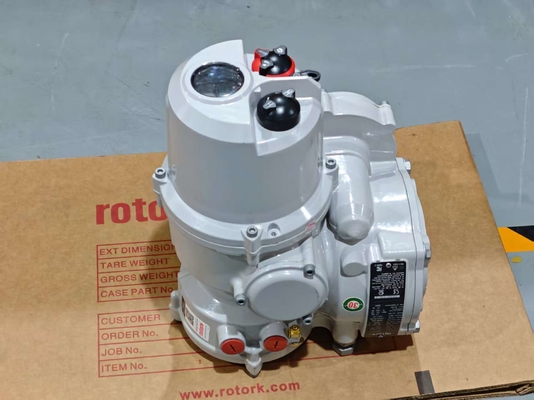 Katup yang Dioperasikan Listrik Rotork Baja Tahan Karat Katup Bola Aktuator Listrik Katup Kontrol Aliran