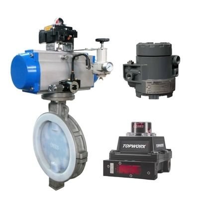 Katup Kontrol dengan Konverter I/P Fisher 846 & Sakelar Batas TopWorx GO Model 73 / Model 81 Dan Penentu Posisi Katup Fisher DVC6200 untuk Kontrol Presisi Tinggi di Lingkungan yang Keras