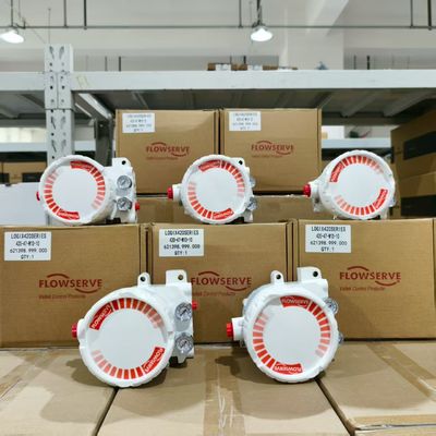 Katup kontrol Cina dengan Valve Positioner Flowserve 3200MD Logix 420 Logix MD + 67cfr Regulator Asco Solenoid