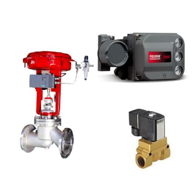 Fisher DVC6200 Pneumatic Valve Controller Valve Positoner Smart Positioner and Buerkert Type 5404 Solenoid Valve