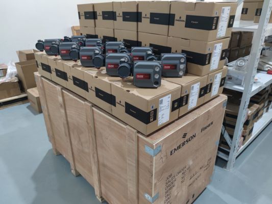 Fisher 657/667 Pneumatic Control Valve with Spring-return Linear Actuation and 1 Year Warranty