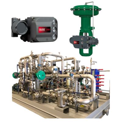 Fisher 657/667 Pneumatic Control Valve with DVC6200 Digital Controller and Pneumatic Actuator for Industrial Gas