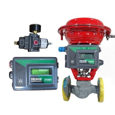 Katup Kontrol yang Disesuaikan dan Katup Pneumatik Posisi Katup Cerdas Fisher DVC2000 DVC6200 dengan Sinyal HART 4-20mA