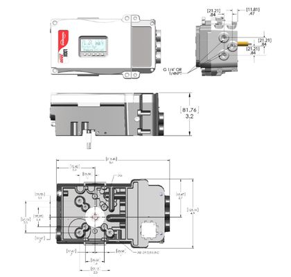 Cina WUZHONG Tekanan Tinggi Kontrol Katup EAC Sertifikasi Flowserve Logix 420 520MD 3200MD 3800 Valve Positioner