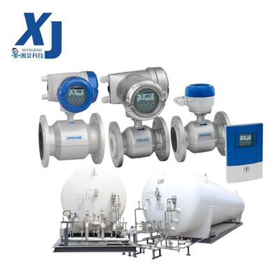 Meter Aliran Pengolahan Air Limbah Air Krohne OPTIFLUX 2300 Electromagnetic Flowmeter Protokol HART untuk Air Pendingin