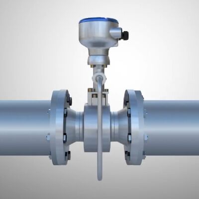 Akurasi Smart Vortex Flowmeter Pengukuran Gas Uap Cairan KROHNE OPTISWIRL 4200 Vortex Flow Meter