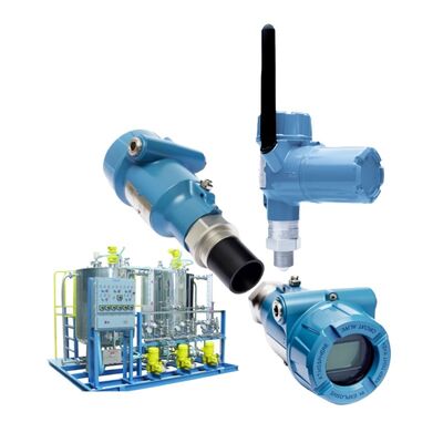 Dapat diandalkan Rosemount 3408 Non-kontak Radar Level Transmitter Wireless Liquid Level Sensor Pengukuran Harga