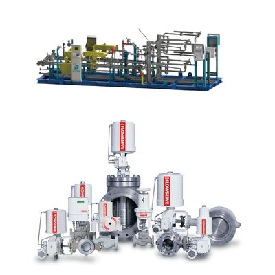 FLOWSERVE MARK ONE Linear Globe Control Angle Valve Spring Cylinder Valve Pneumatic Actuator