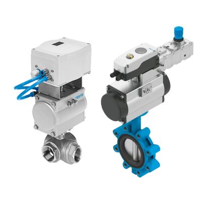 Festo On Off Ball Valve dengan CMSH Digital Valve Positioner