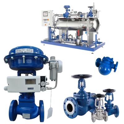 Solusi Uap Ahli Katup Henti Bersegel Bellows Spirax Sarco BSA2T BSA3T dan Perangkap Apung Bola Uap FT14 dan Katup Kontrol