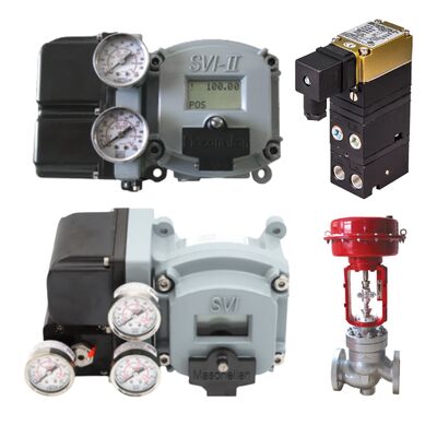 Rotork Fairchild T7800 I/P transduser + Masoneilan SVI2 AP/SVI2 seri SVI2AP-22123111 ganda bertindak posisi katup cerdas, dalam stok.