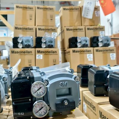 Masoneilan SVI2 AP/SVI 2 Series SVI2AP-21113121 intelligent valve positioner dan sensor tekanan Rotork Fairchild T6000 + katup solenoid ACSO, suku cadang asli, tersedia.