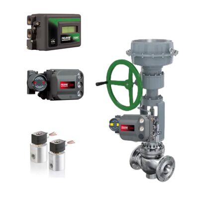 Positioner Katup Pneumatik Industri Minyak dan Gas Fisher DVC2000 DVC6200 3661 Dan ASCO 2 Way Solenoid Valve