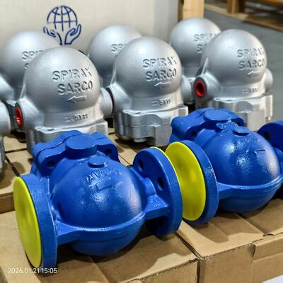 Sambungan Bergelang FT14X FT14 FTGS14 SPIRAX SARCO Ball Float Steam Trap dan Endress serta Hauser Flowmeter pada Pipa