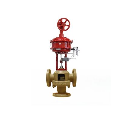 Stok Klep Kontrol Suhu Industri Amot 3 Way Klep Termostatik dan Samson 3730 Valve Positioner Harga