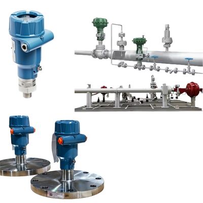 Jangkauan Pengukuran Baru 30m Flanged Connection Rosemount 3408 Level Transmitter Non-Contact Radar untuk Pipe